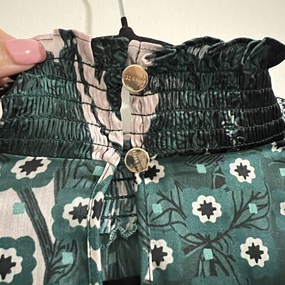 Ted Baker Green Floral Blouse - Picture 5 of 9